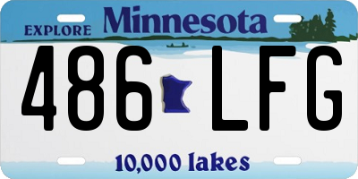 MN license plate 486LFG