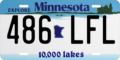 MN license plate 486LFL