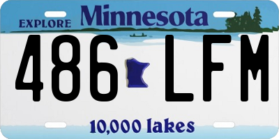 MN license plate 486LFM