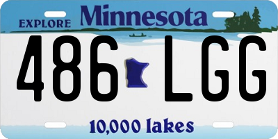 MN license plate 486LGG