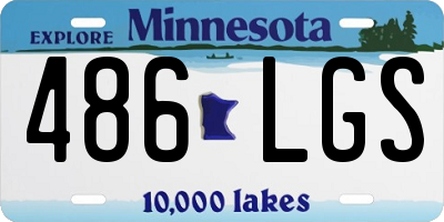 MN license plate 486LGS