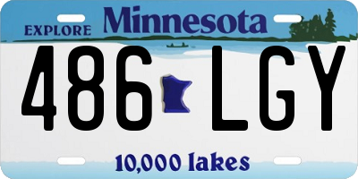 MN license plate 486LGY