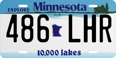 MN license plate 486LHR