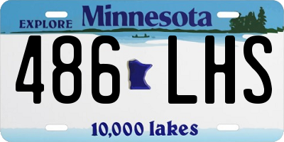 MN license plate 486LHS
