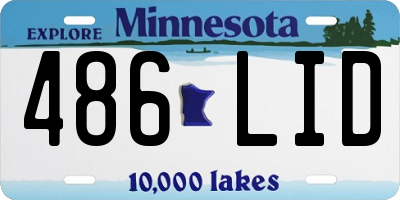 MN license plate 486LID