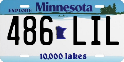 MN license plate 486LIL