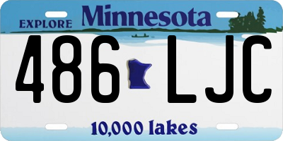 MN license plate 486LJC