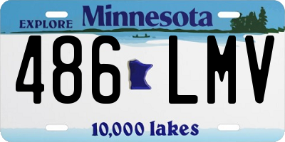 MN license plate 486LMV