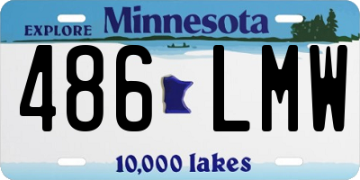 MN license plate 486LMW