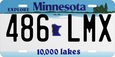 MN license plate 486LMX