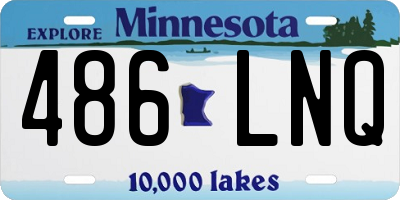 MN license plate 486LNQ