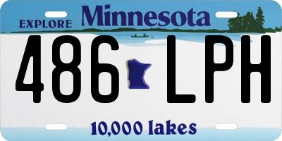 MN license plate 486LPH
