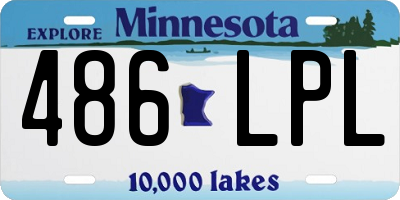 MN license plate 486LPL