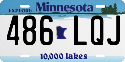 MN license plate 486LQJ