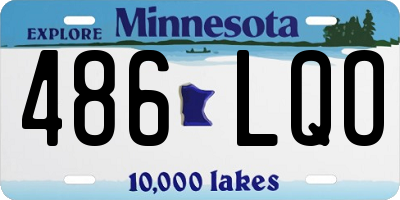 MN license plate 486LQO