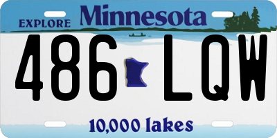 MN license plate 486LQW