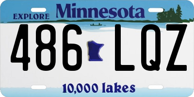 MN license plate 486LQZ