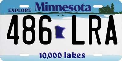MN license plate 486LRA