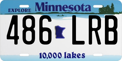 MN license plate 486LRB