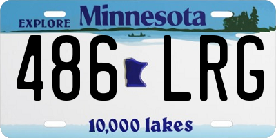 MN license plate 486LRG