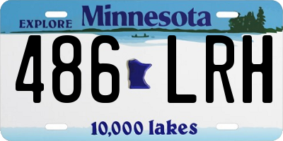 MN license plate 486LRH