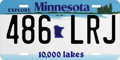 MN license plate 486LRJ