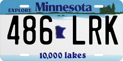 MN license plate 486LRK