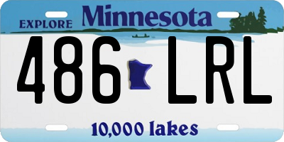 MN license plate 486LRL