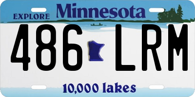 MN license plate 486LRM