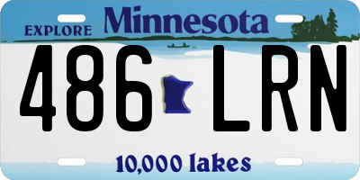 MN license plate 486LRN