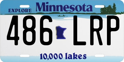 MN license plate 486LRP