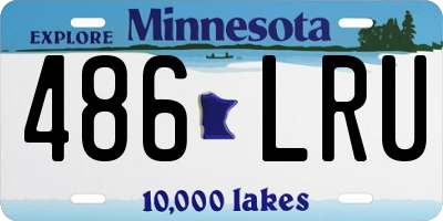 MN license plate 486LRU
