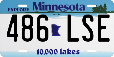 MN license plate 486LSE