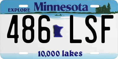 MN license plate 486LSF