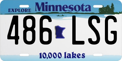 MN license plate 486LSG