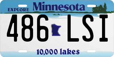 MN license plate 486LSI