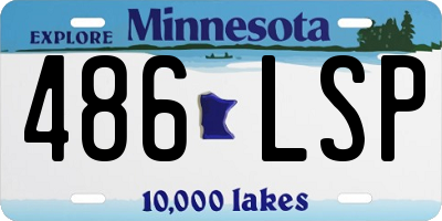 MN license plate 486LSP