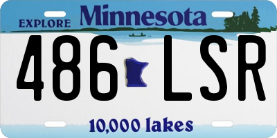 MN license plate 486LSR