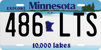 MN license plate 486LTS