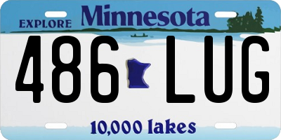 MN license plate 486LUG