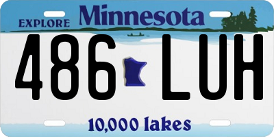 MN license plate 486LUH