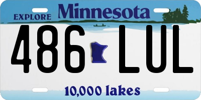 MN license plate 486LUL