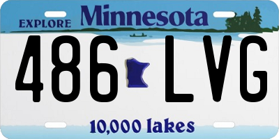 MN license plate 486LVG