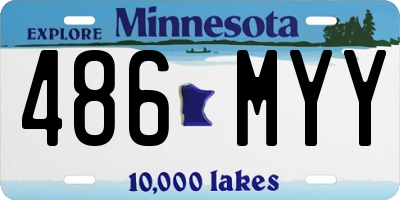 MN license plate 486MYY