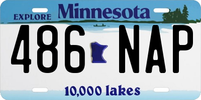 MN license plate 486NAP