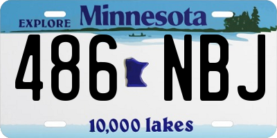 MN license plate 486NBJ
