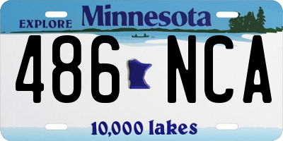 MN license plate 486NCA
