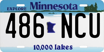 MN license plate 486NCU