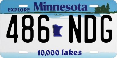 MN license plate 486NDG