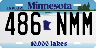 MN license plate 486NMM